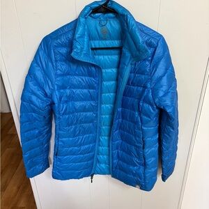 Womens blue co op rei jacket